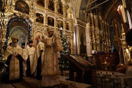 В канун Недели 32-й по Пятидесятнице епископ Леонтий совершил всенощное бдение в Казанском соборе