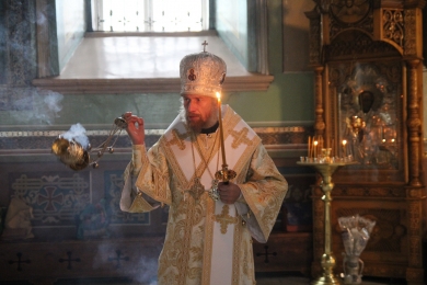 В канун Преображения Господня епископ Леонтий совершил всенощное бдение