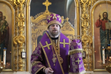 В Неделю 2-ю Великого поста епископ Леонтий совершил Литургию Василия Великого