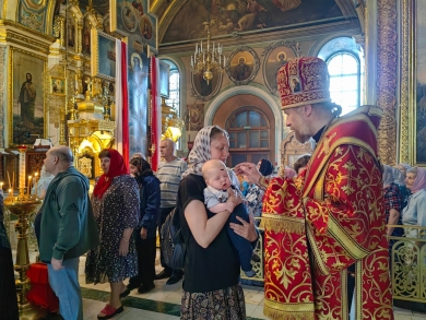 В канун Недели 6-й по Пасхе епископ Леонтий совершил всенощное бдение в Казанском соборе