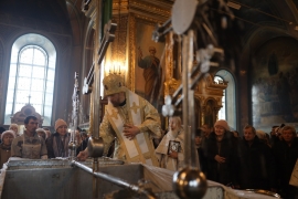 В праздник Крещения Господня епископ Леонтий совершил Литургию в Казанском соборе