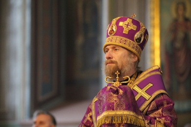 В канун Недели 5-ой Великого поста епископ Леонтий совершил всенощное бдение в Казанском соборе