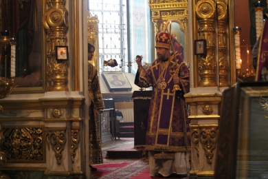 В день памяти прп. Марии Египетской епископ Леонтий совершил Литургию свт. Василия Великого