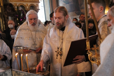 В праздник Крещения Господня епископ Леонтий совершил Литургию и чин великого освящения воды