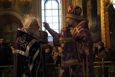В канун Недели Торжества Православия Владыка Леонтий совершил всенощное бдение