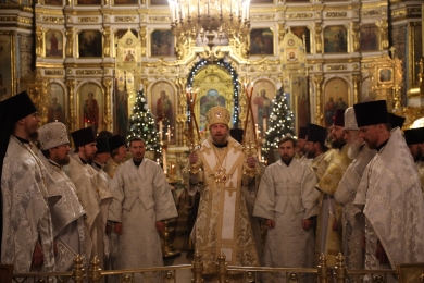 Епископ Леонтий возглавил соборную Литургию духовенства епархии