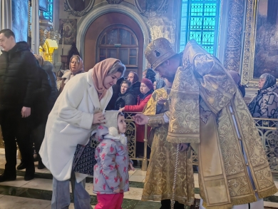 В канун Недели сыропустной епископ Леонтий совершил всенощное бдение в Казанском соборе