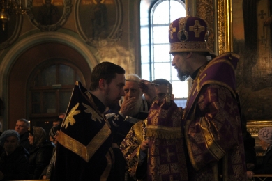 В канун Недели 2-ой Великого поста епископ Леонтий совершил всенощное бдение в Казанском соборе