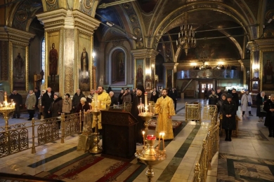 В Неделю 34-ю по Пятидесятнице епископ Леонтий совершил Литургию в Казанском соборе